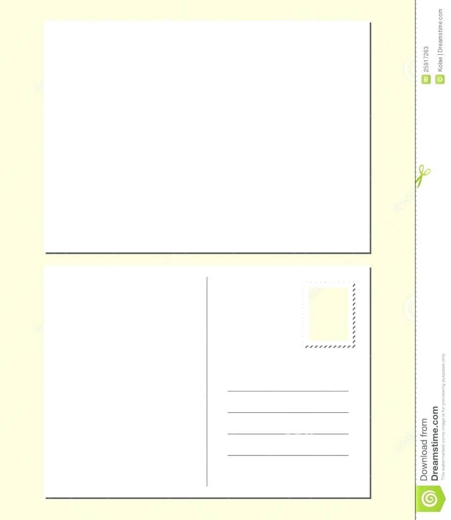 032 Blank Postcard Template Free Ideas Front And Back Word In Back Of Postcard Template
