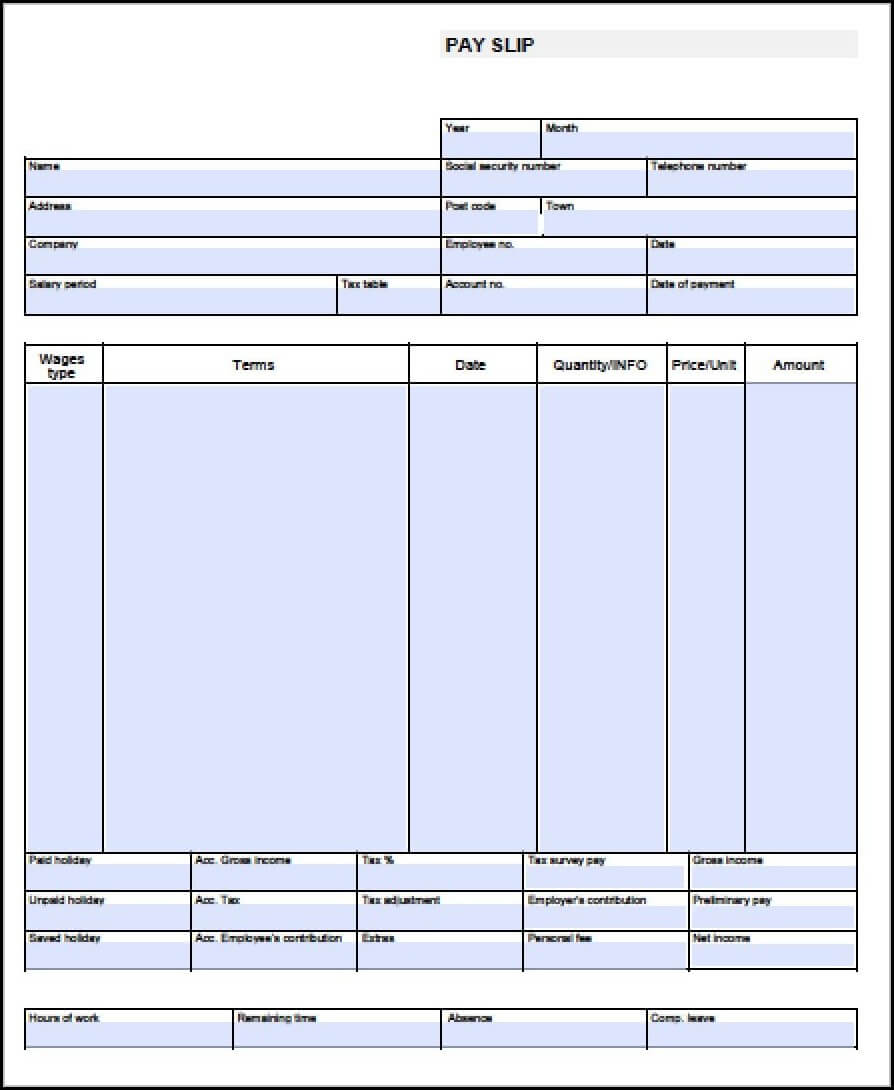 033 Blank Pay Stub Template Ideas Paycheckb Pdf Paybs Excel Within Blank Pay Stubs Template