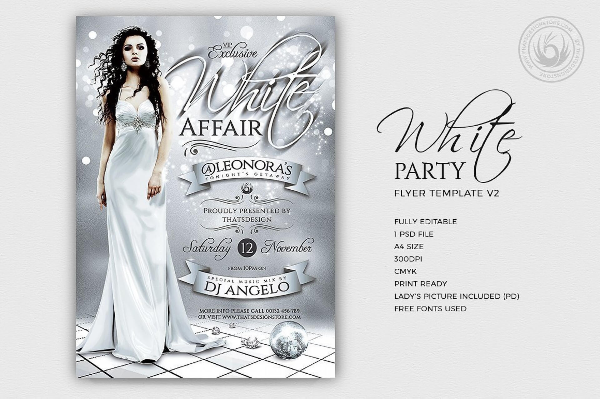 033 Template Ideas Bigpreview White Party Free Flyer Throughout All White Party Flyer Template Free