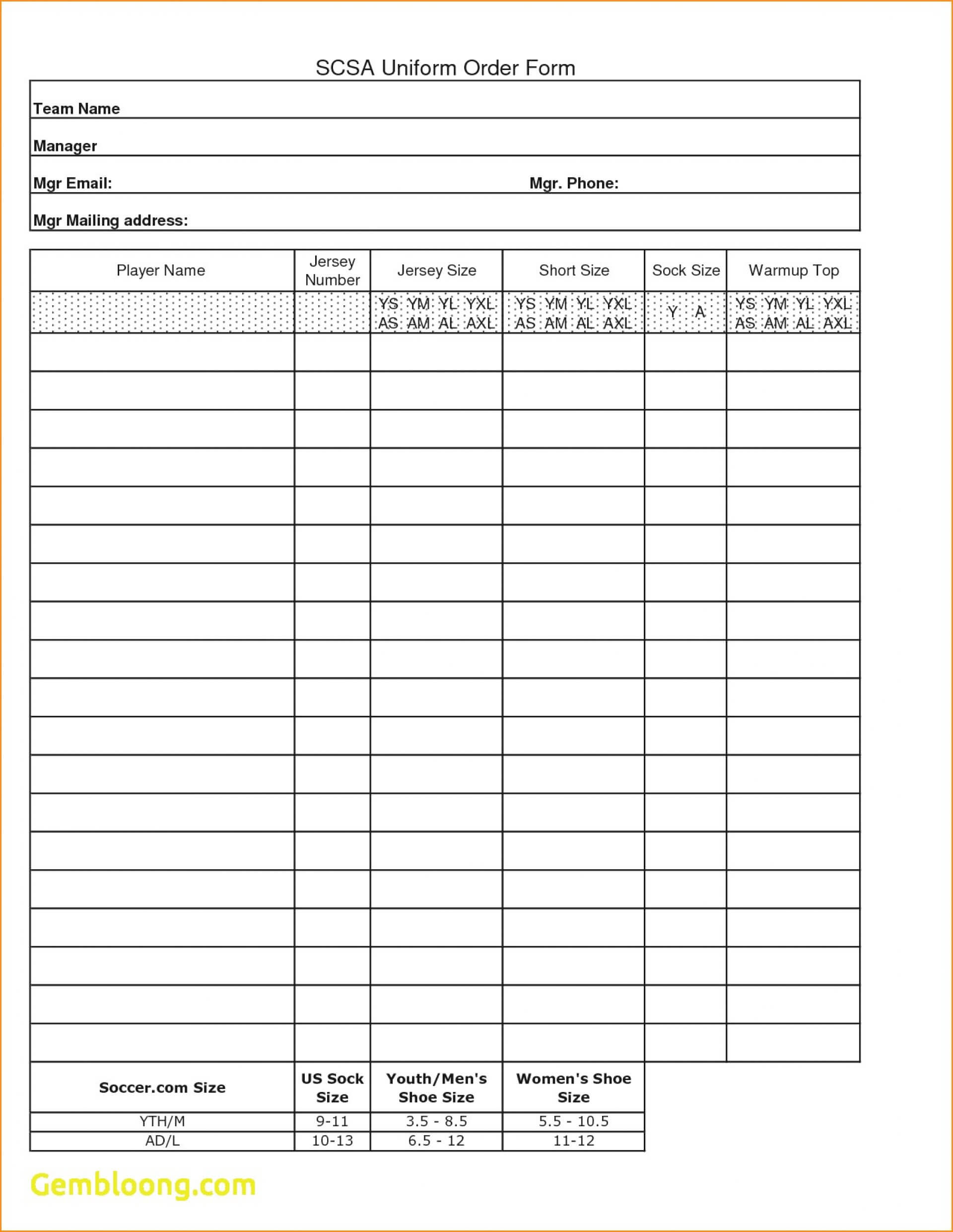 034 Blank Fundraiser Order Form Template Free Mary Resume Pertaining To Blank Fundraiser Order Form Template