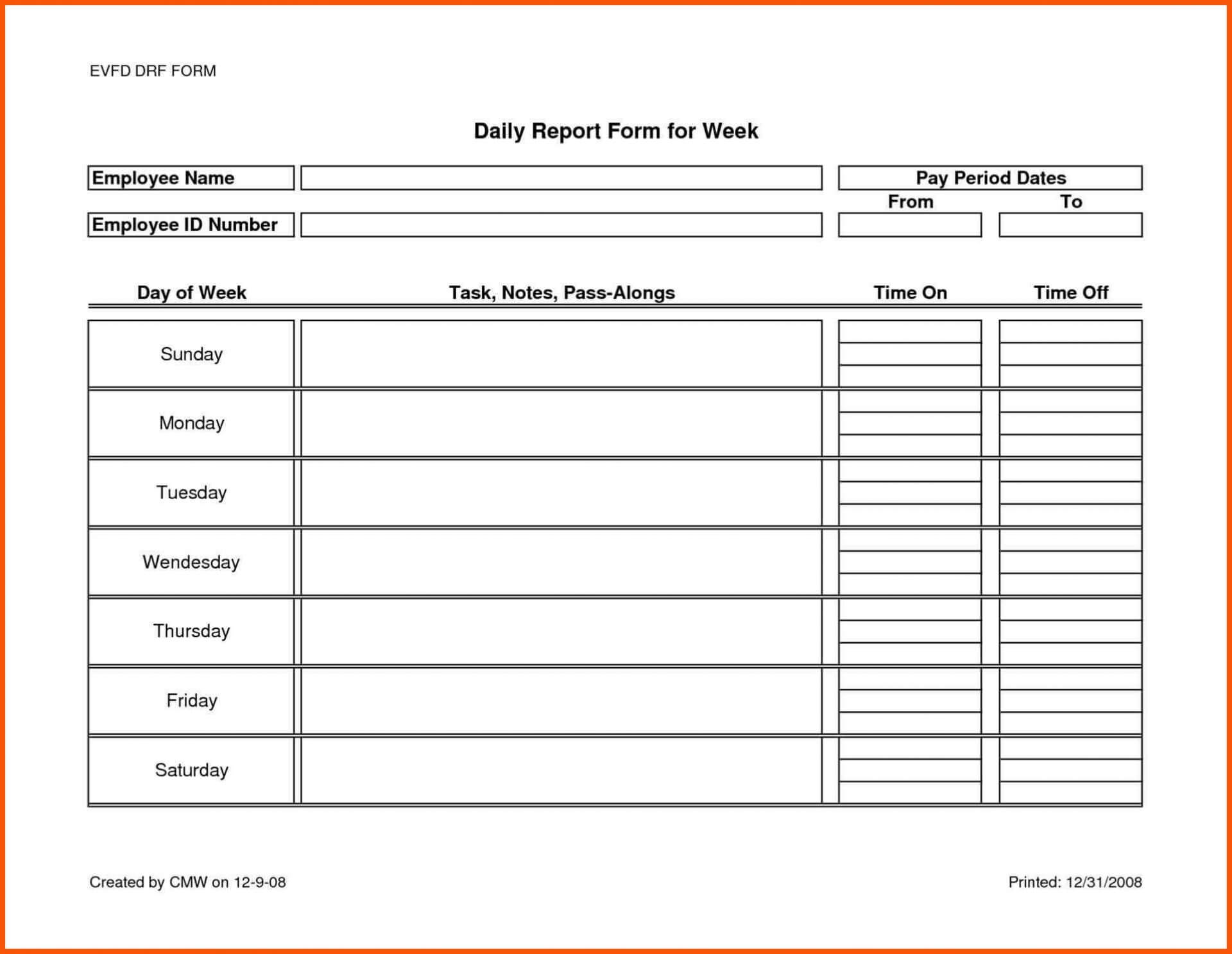 038 Template Ideas Daily Activity Report Tracker Excel In Activity Report Template Word