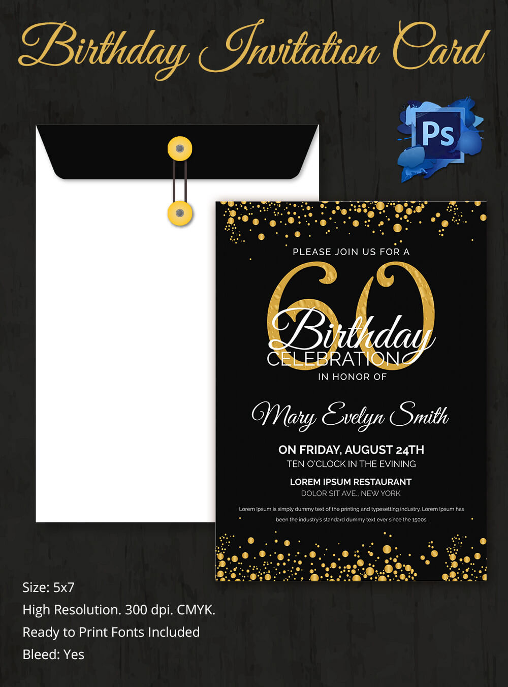 040 60Th Birthday Party Invitations Freetes Invitationte With 60Th Birthday Party Invitation Template