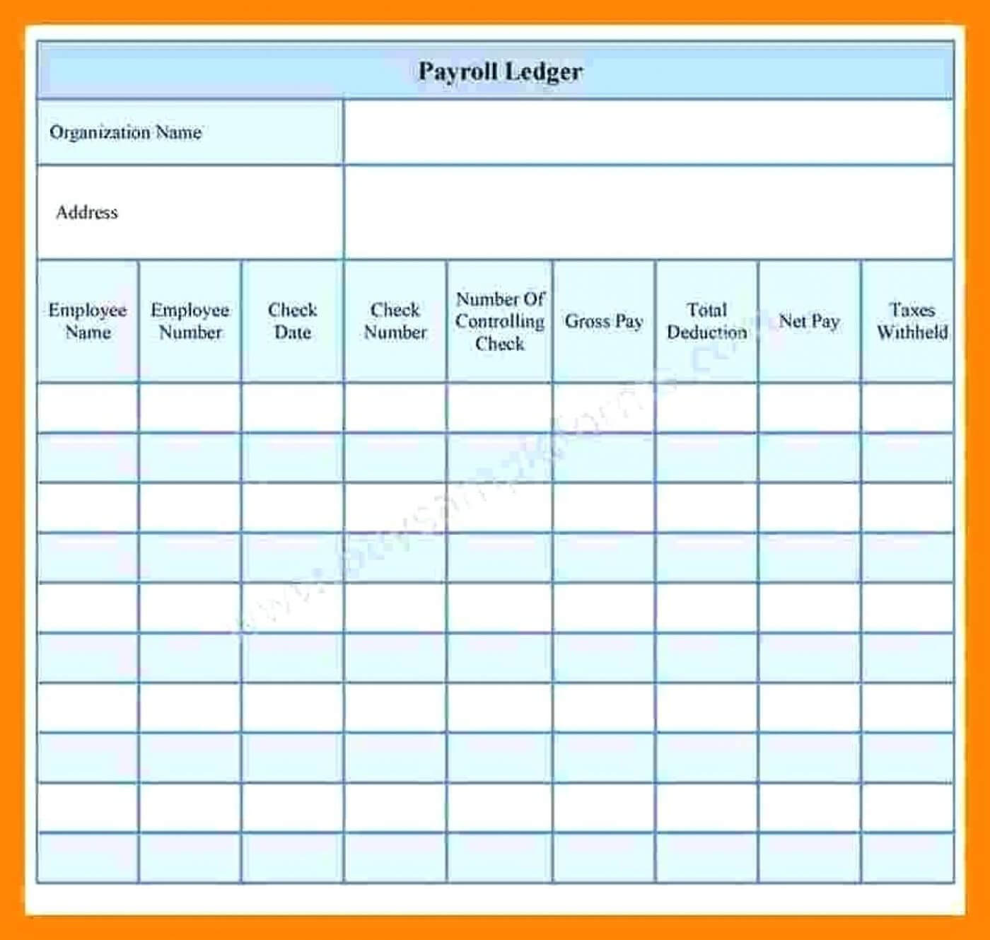 041 Account Ledger Format Simple Blank Printable Sheet Free With Blank Ledger Template