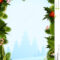 043 Christmas Card Template Fir Trees Decorations Word Menu Regarding Blank Christmas Card Templates Free