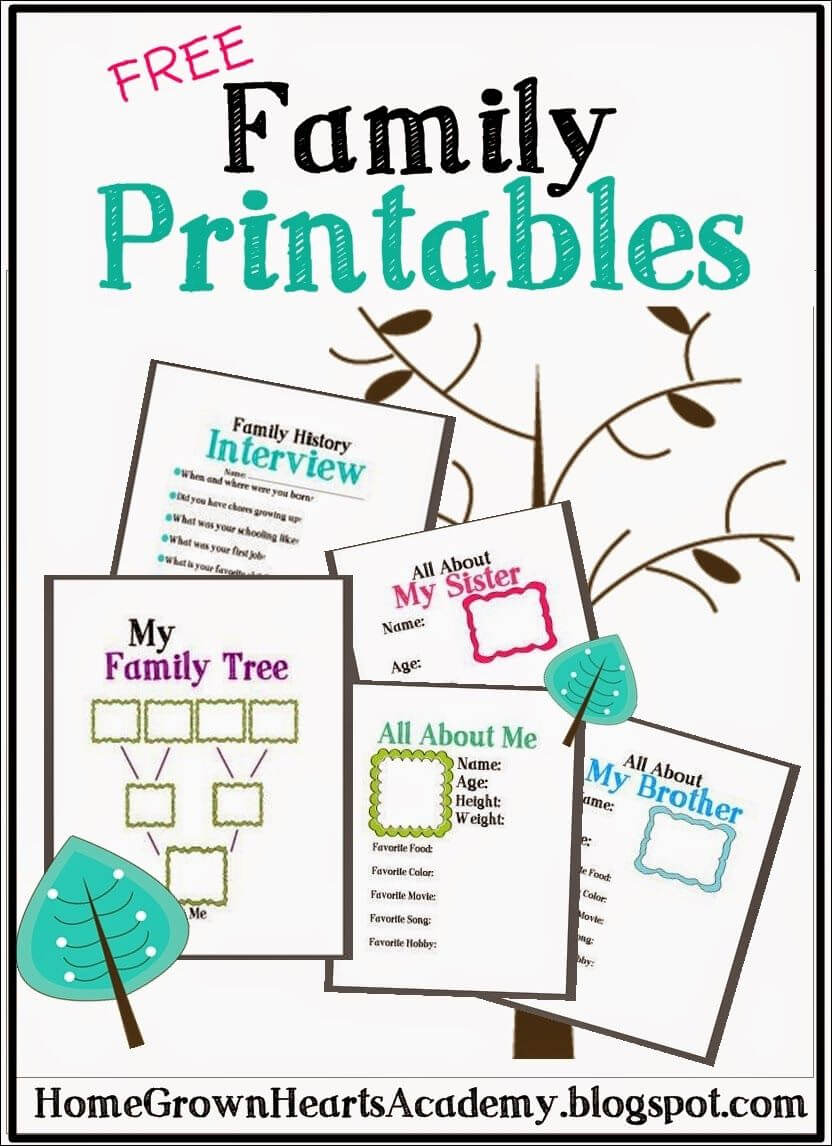 043 Free Printable Family History Book Template Singular Regarding All About Me Book Template