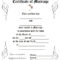 043 Template Ideas Certificate Of Marriage Blank 410781 For Blank Marriage Certificate Template