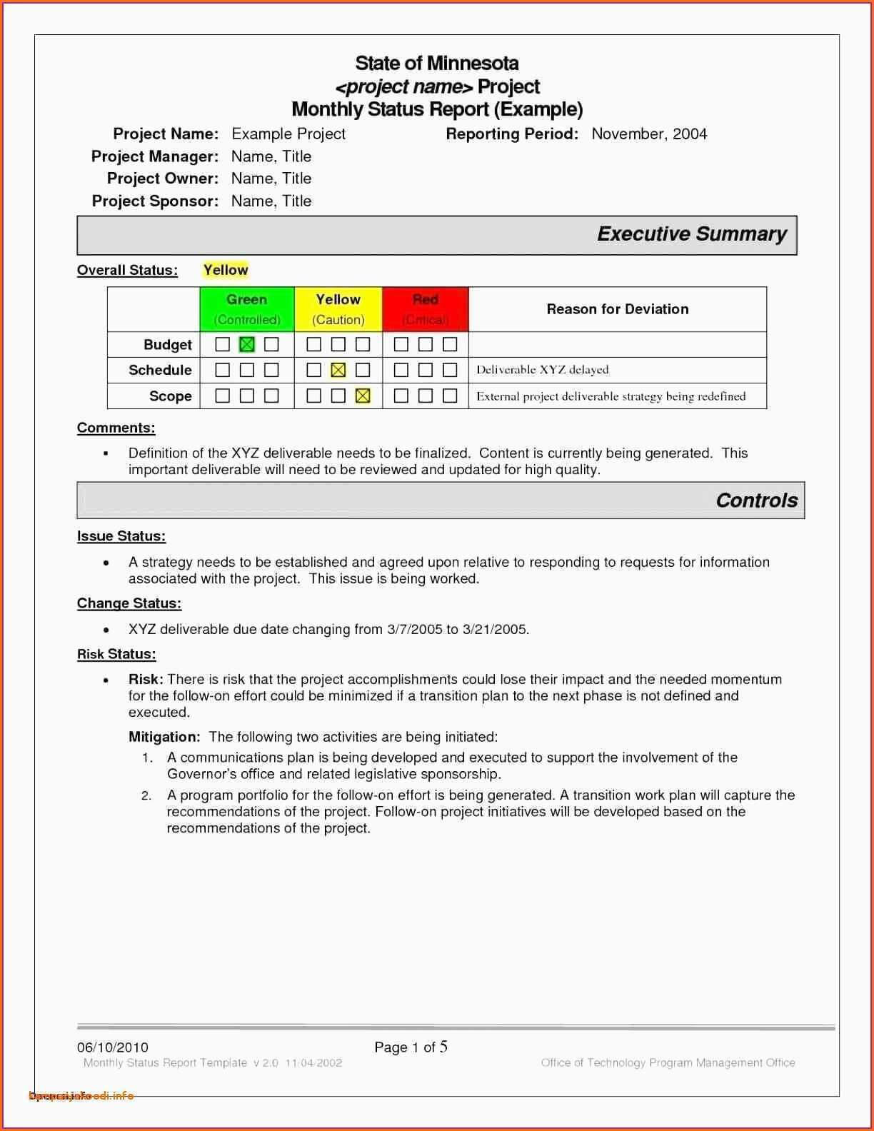 043 Template Ideas Project Status Report Format Excel Throughout Best Report Format Template