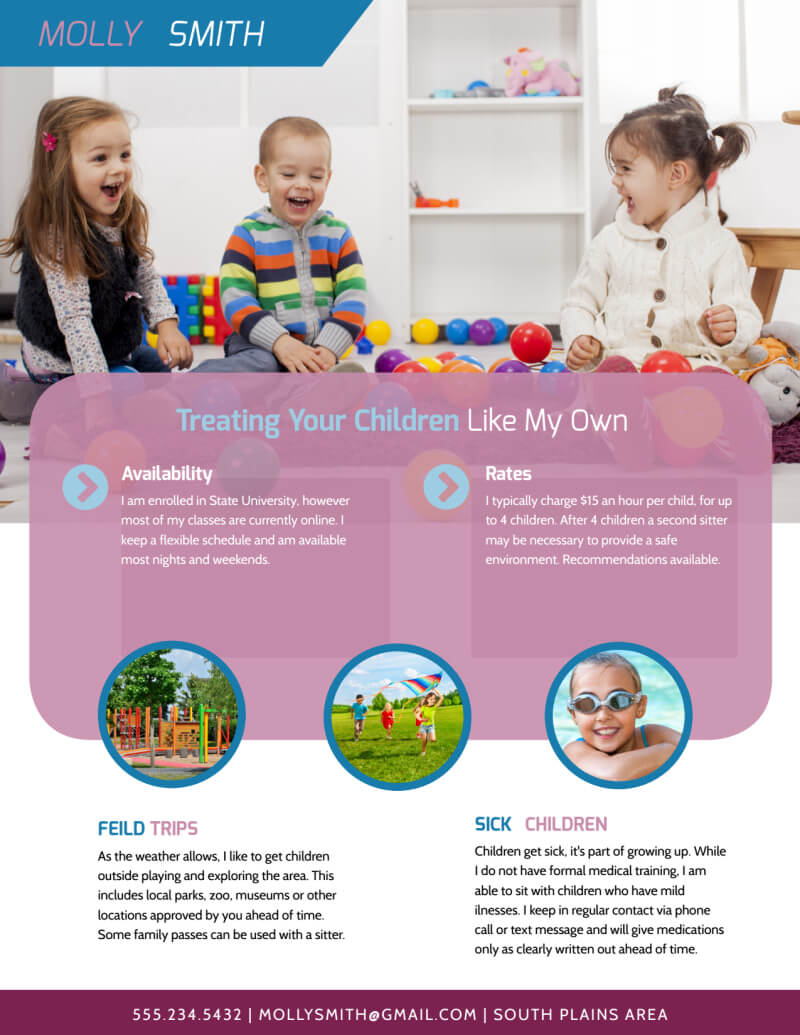 046 Babysitting Flyer Template Free Download Ideas Trusted Inside Babysitter Flyer Template