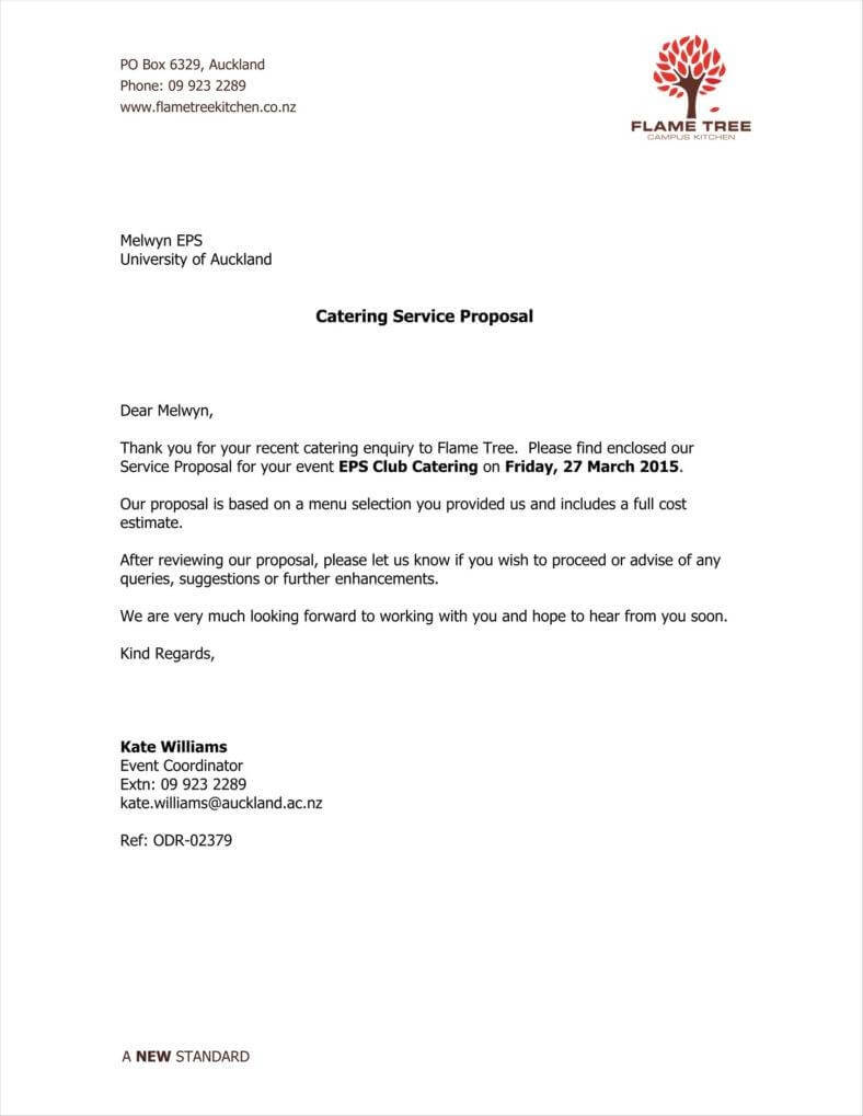 10+ How To Write A Catering Proposal – Free Word, Pdf Format With Regard To Catering Proposal Template