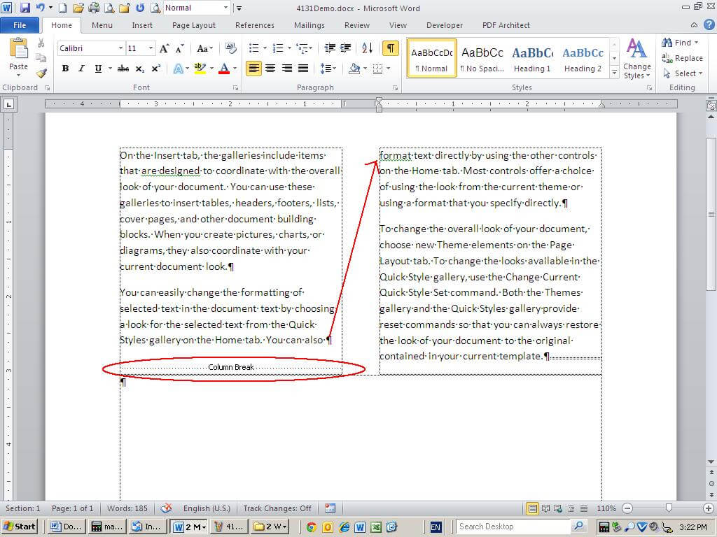10 Tips For Working With Word Columns – Techrepublic Within 3 Column Word Template