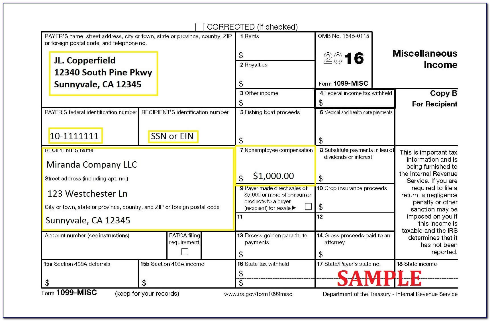 1099 Misc Form 2016 Fillable – Form : Resume Examples Within 1099 Template 2016