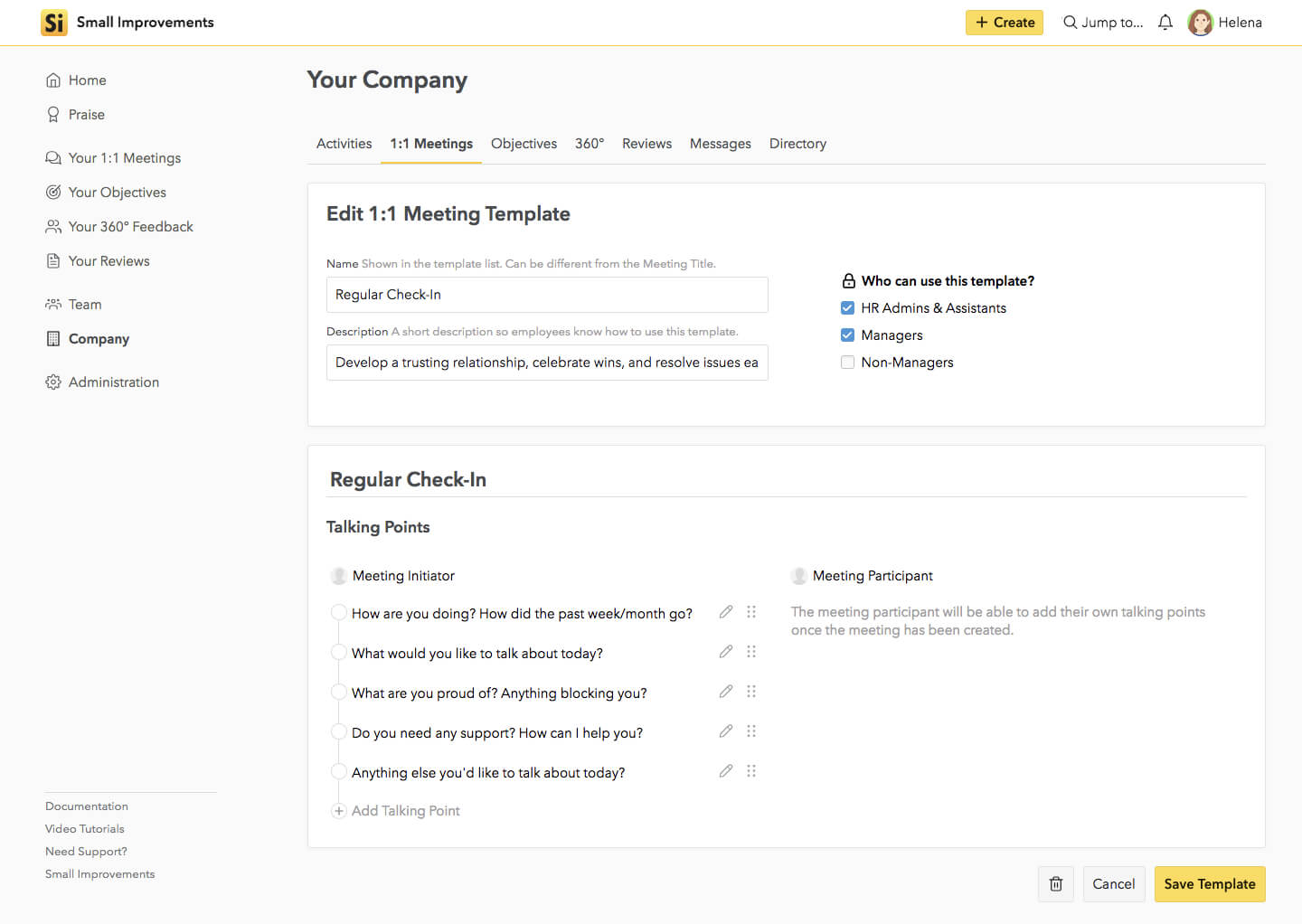 1:1 Meeting Templates: Guide Your Team To Better Conversations Regarding 1 On 1 Meeting Template