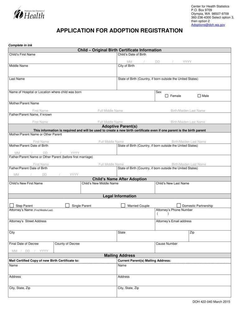 12+ Adoption Paper Templates – Pdf | Free & Premium Templates With Child Adoption Certificate Template