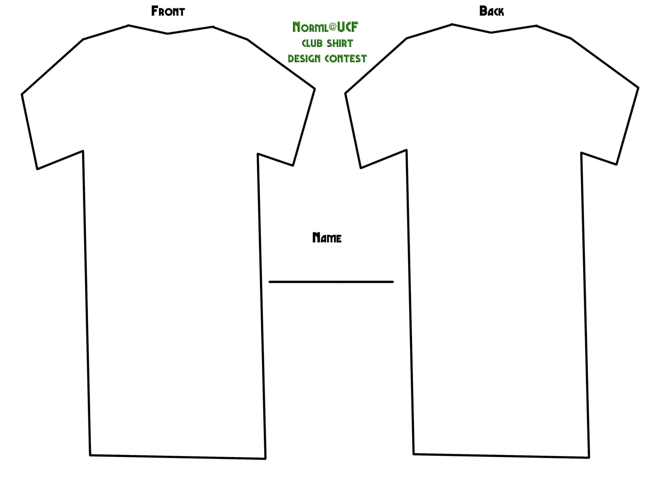 12 Printable T Shirt Template Images – Blank T Shirt Outline For Blank Tshirt Template Printable