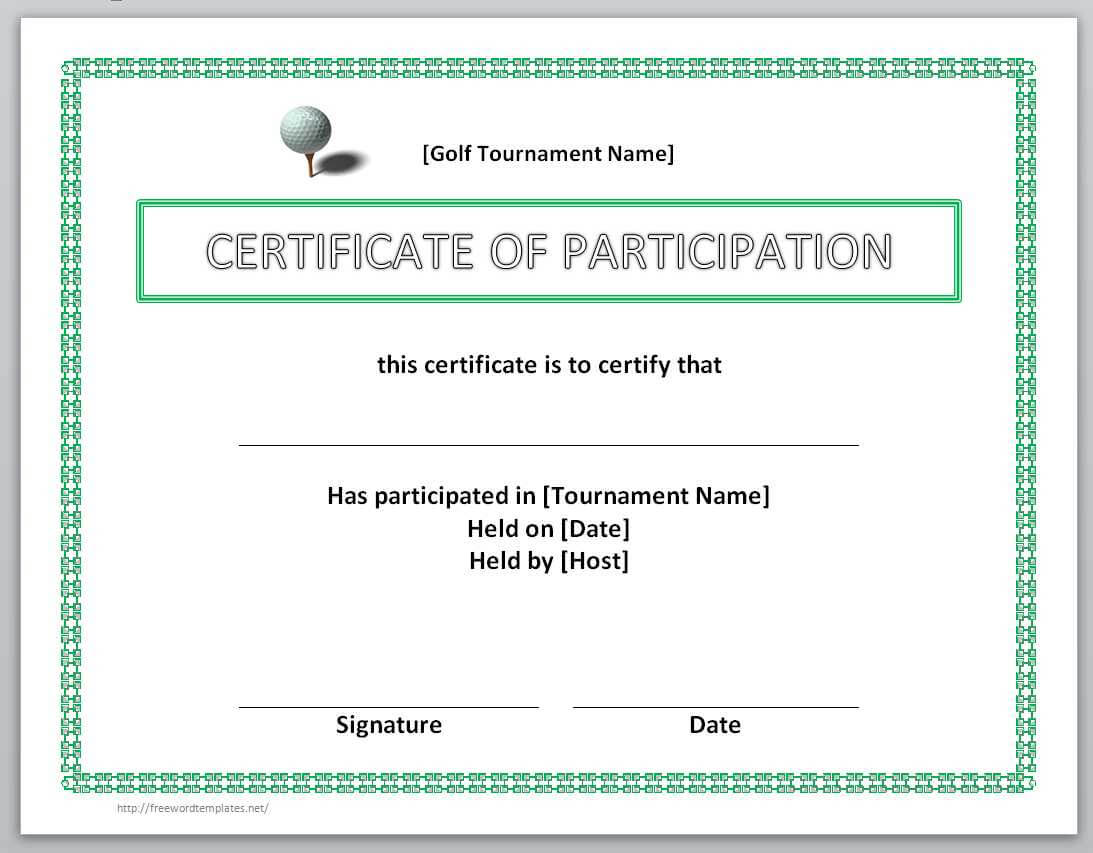 13 Free Certificate Templates For Word » Officetemplate For Certificate Of Participation Word Template