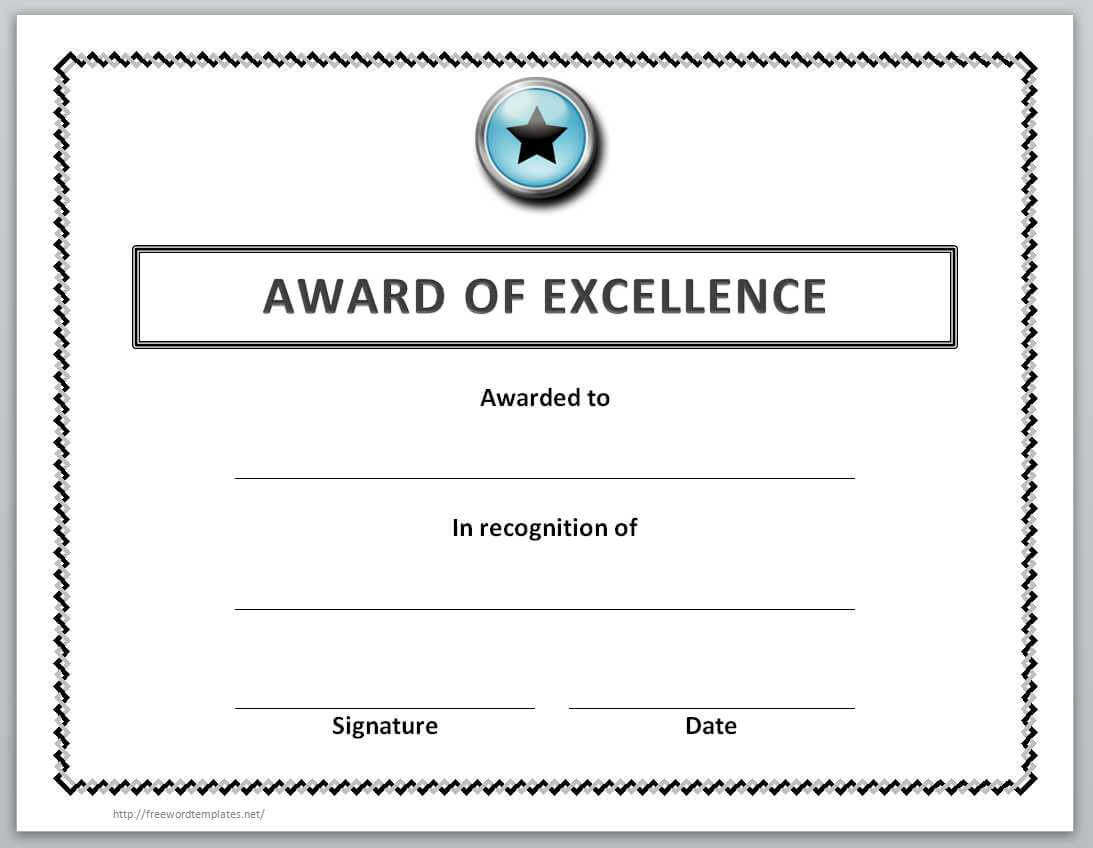 13 Free Certificate Templates For Word » Officetemplate Throughout Best Employee Award Certificate Templates