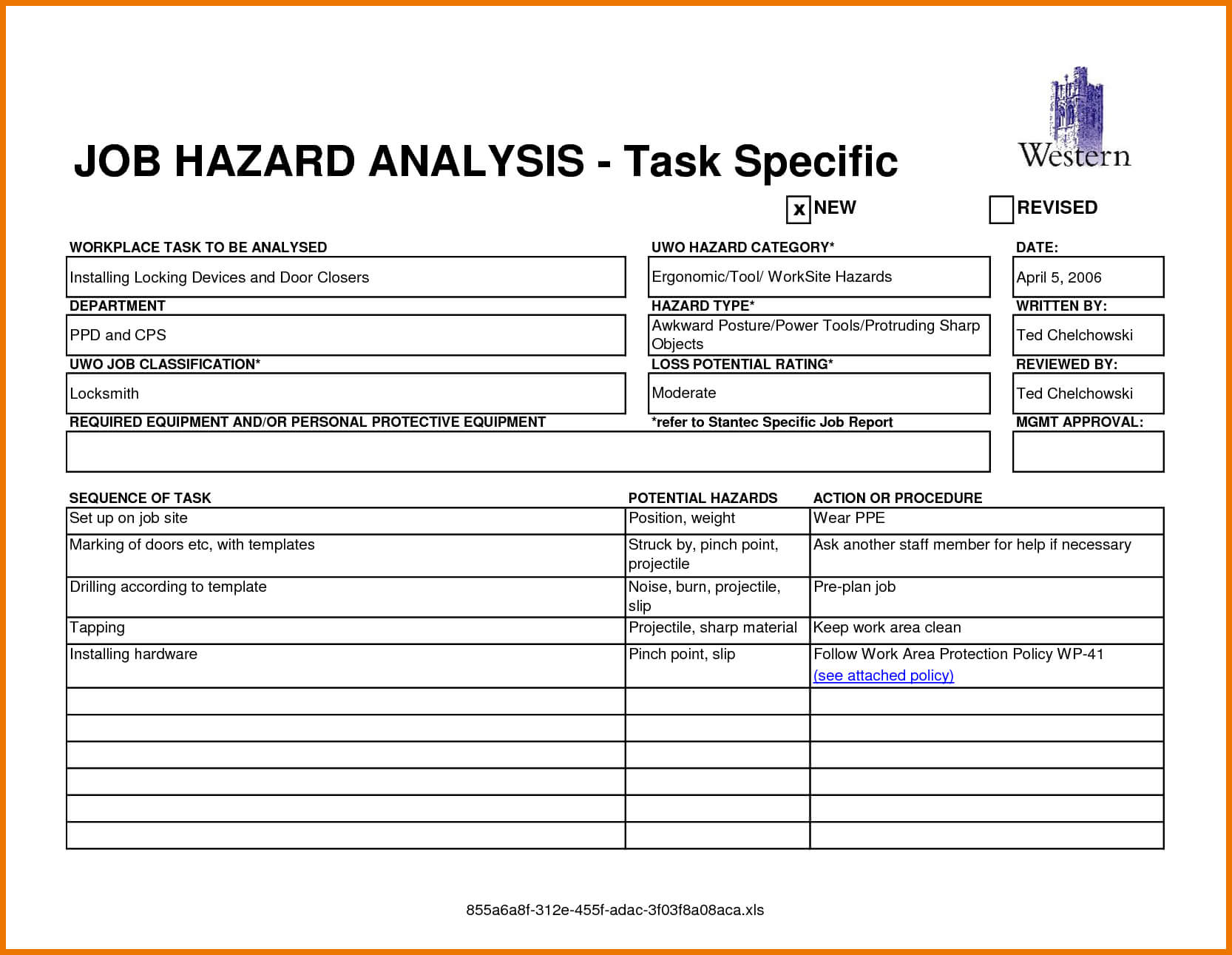 13+ Job Safety Analysis Examples – Pdf, Word, Pages | Examples Intended For Activity Hazard Analysis Template