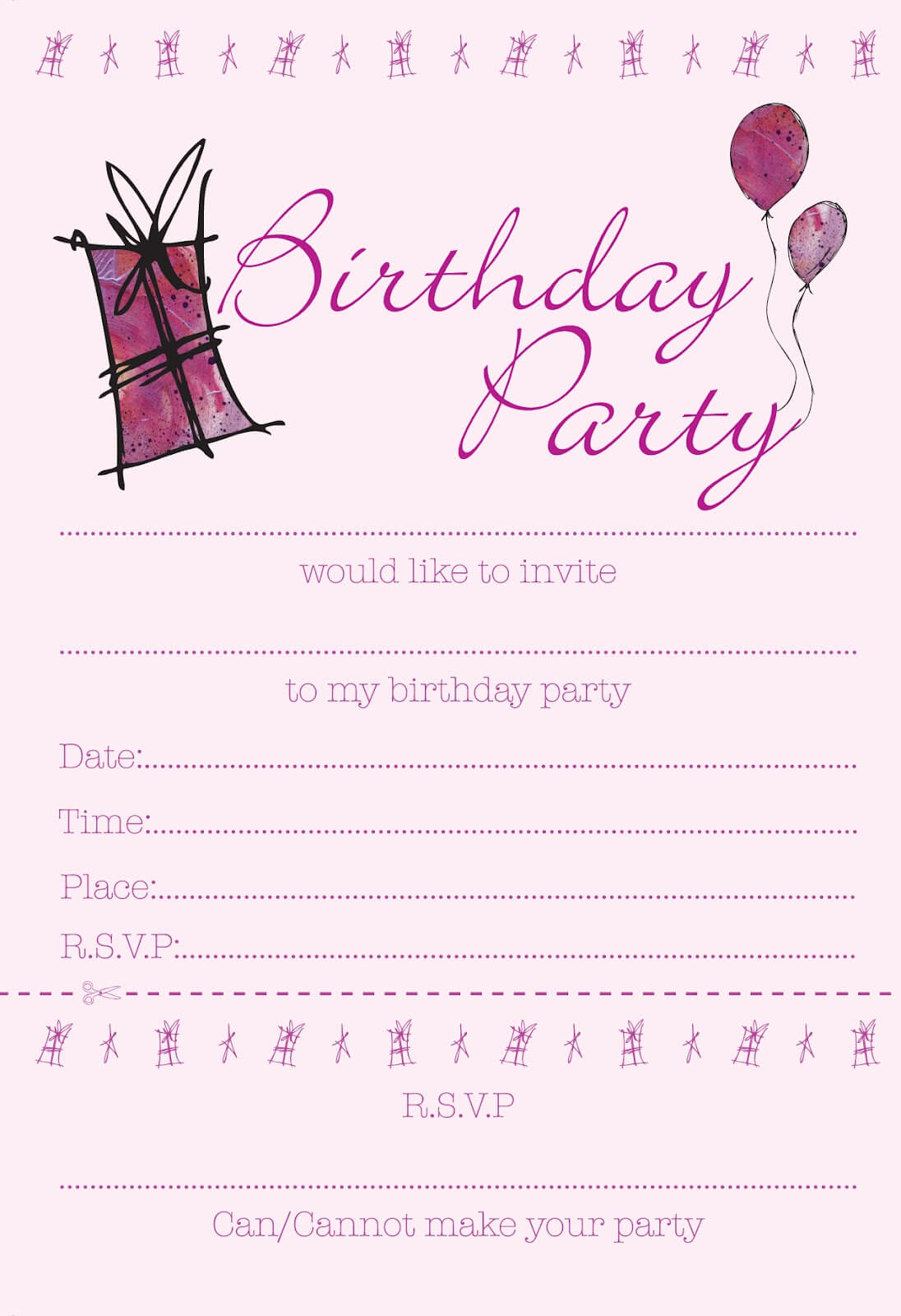 13Th Birthday Invitation Regarding 13 Birthday Invitation Templates