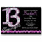 13Th Birthday Party Invitation Templates With 13 Birthday Invitation Templates