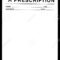 14+ Prescription Templates – Doctor – Pharmacy – Medical With Blank Prescription Pad Template