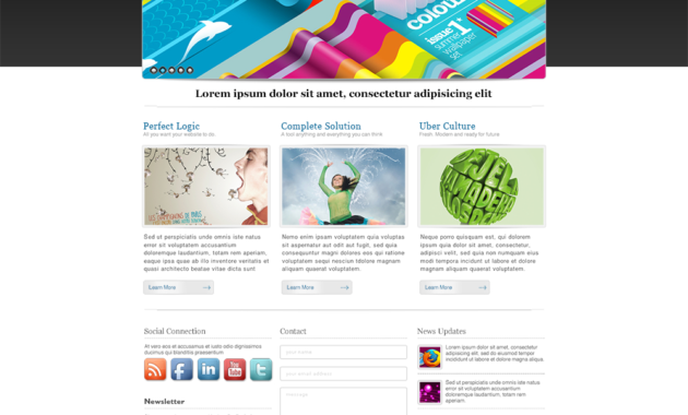 15 Best Free Psd Website Templates For Business, Portfolio with regard to Business Website Templates Psd Free Download