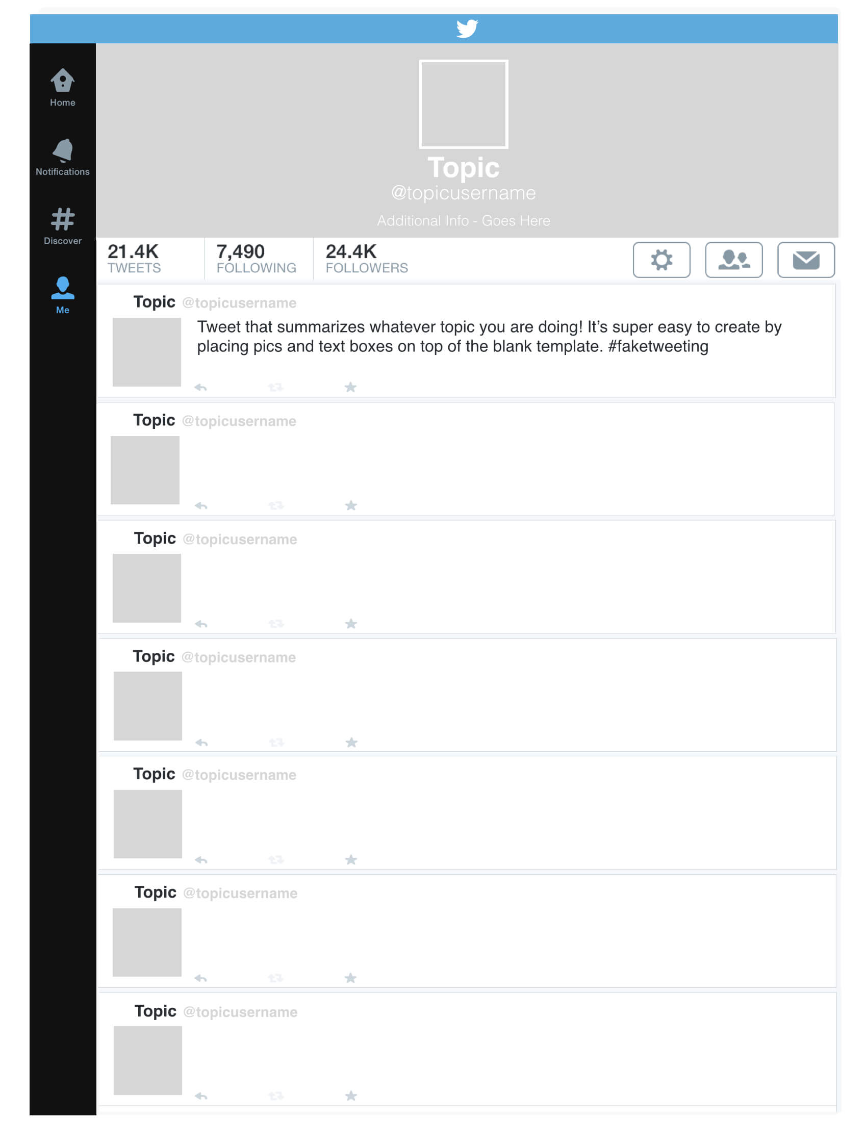 15 Best Photos Of Blank Twitter Template For Students 2015 For Blank Twitter Profile Template