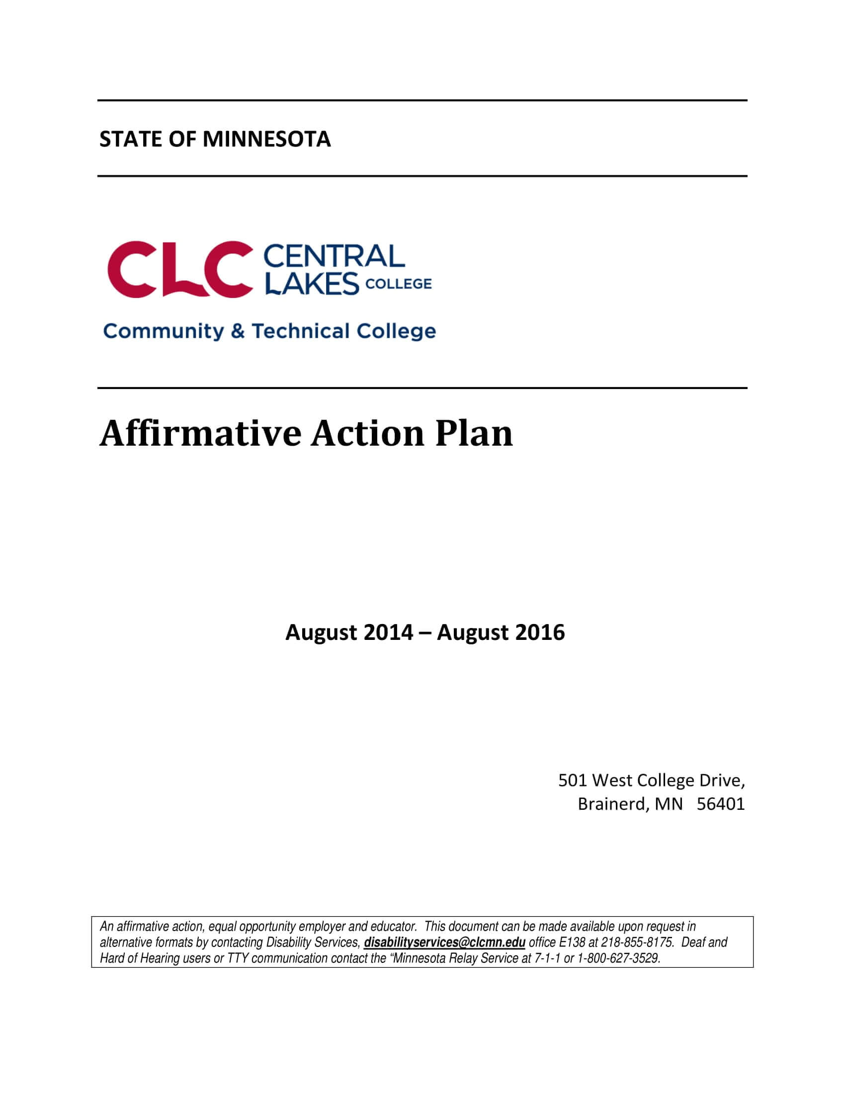 17+ Affirmative Action Plan Examples – Pdf, Word | Examples In Affirmative Action Plan Template