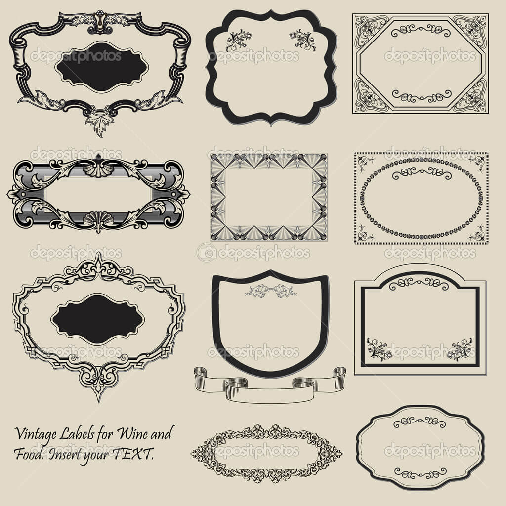 19 Vintage Label Template Images - Free Vintage Tag Label With Regard To Antique Labels Template