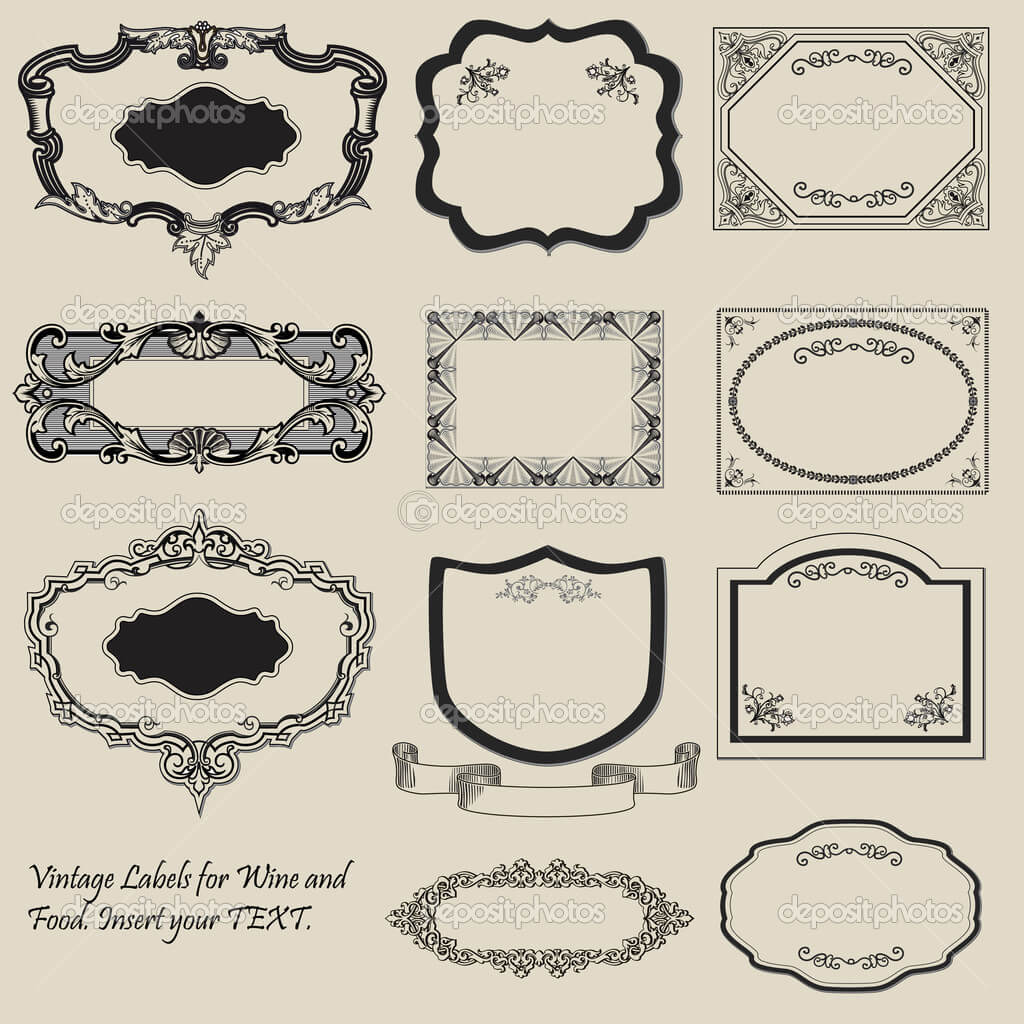 19 Vintage Label Template Images – Free Vintage Tag Label With Regard To Antique Labels Template