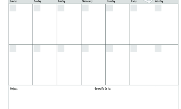2 Week Calendar | Templates At Allbusinesstemplates within 2 Week Calendar Template