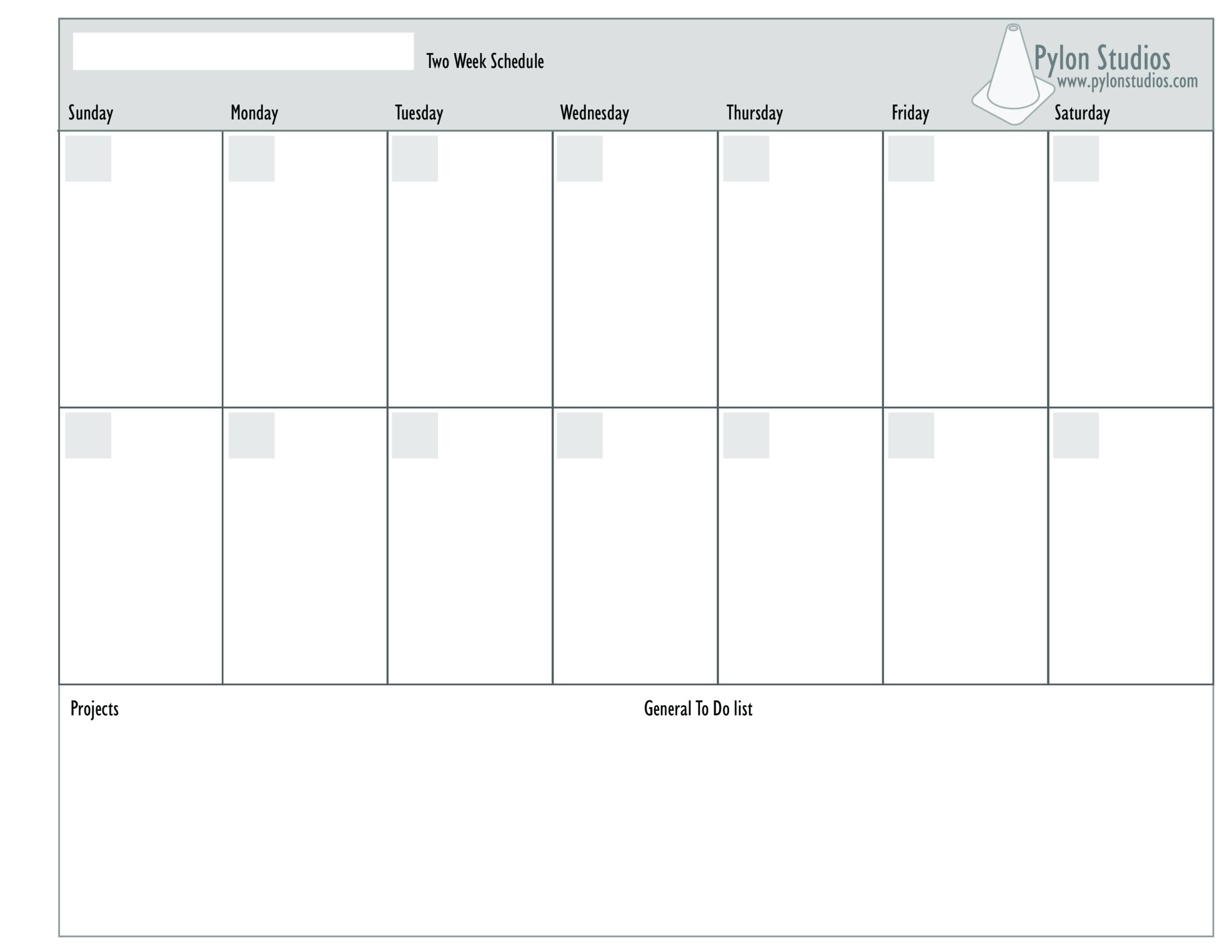 2 Week Calendar | Templates At Allbusinesstemplates Within 2 Week Calendar Template