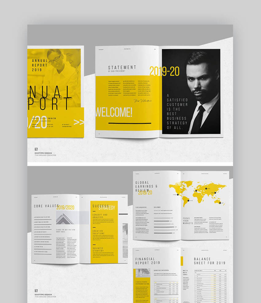 20 Best Annual Report Template Designs (For Financial Year Pertaining To Chairman's Annual Report Template