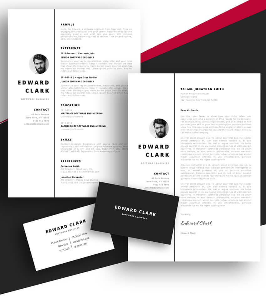 20 Best Free Pages & Ms Word Resume Templates For Mac (2019) Throughout Business Card Template Pages Mac
