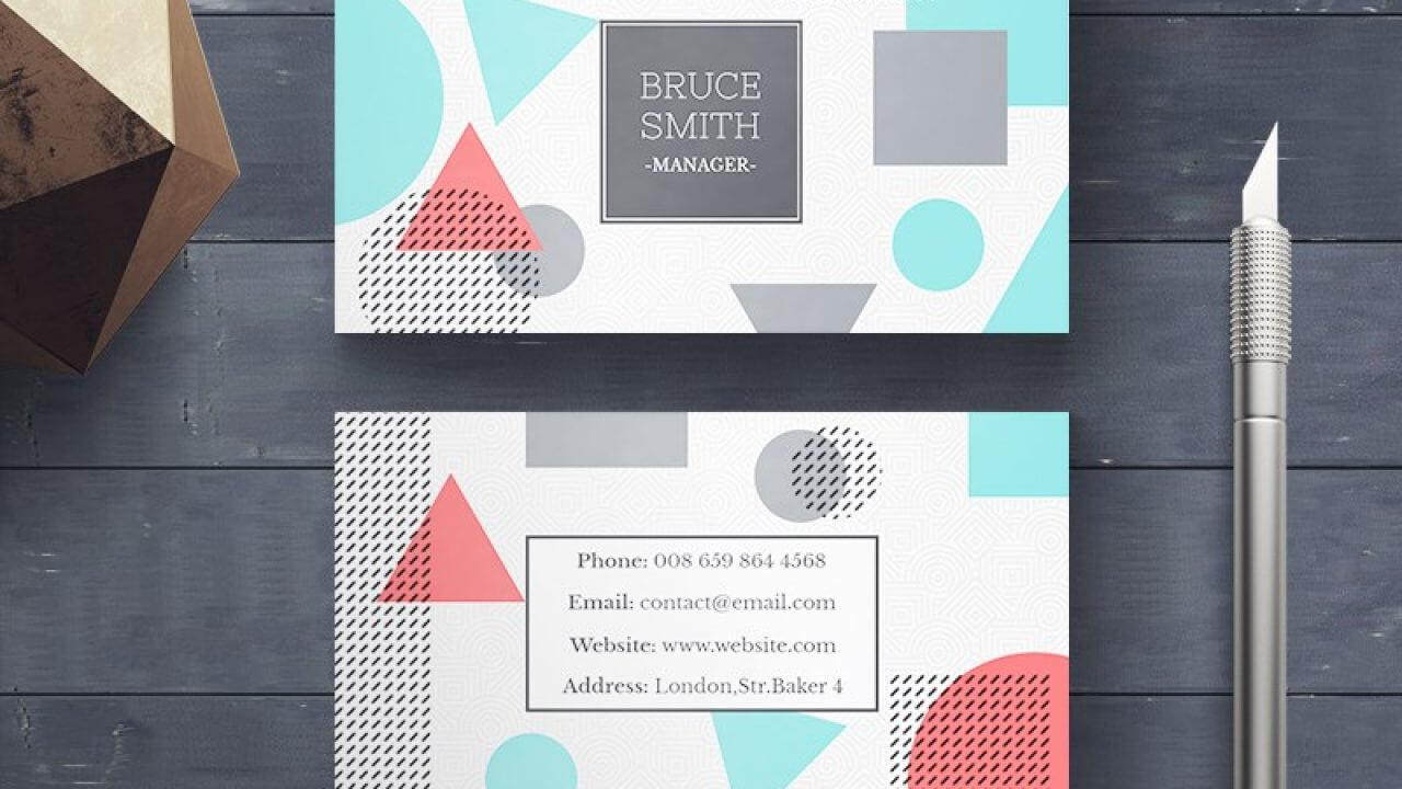 20 Creative Business Card Templates – Psd, Ai & Eps Download Intended For 8 5X 11 Business Card Template