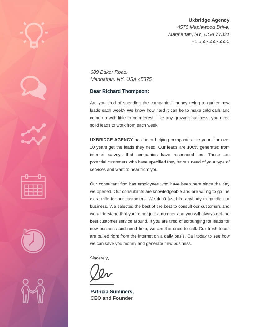20+ Professional Business Letterhead Templates And Branding For Business Headed Letter Template