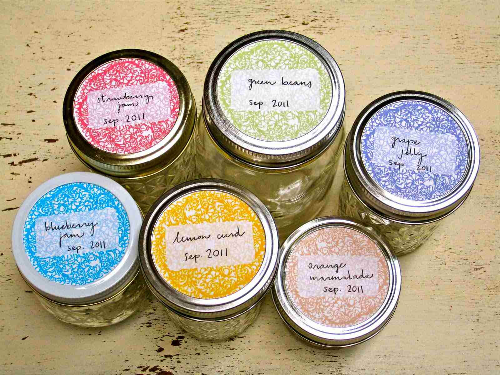 20 Sets Of Free Canning Jar Labels Pertaining To Canning Labels Template Free