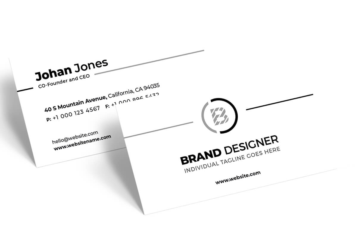 200 Free Business Cards Psd Templates – Creativetacos Intended For Business Card Size Template Psd