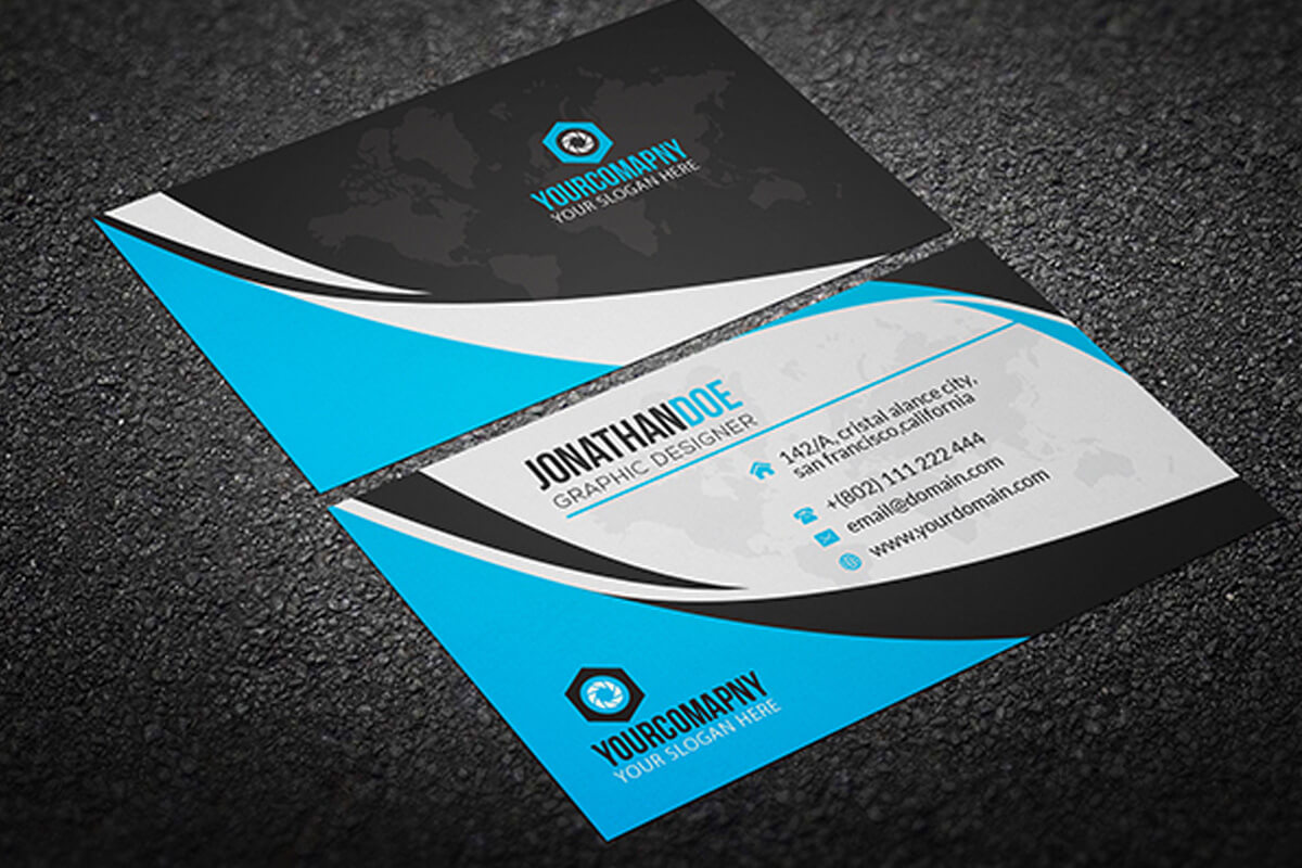 200 Free Business Cards Psd Templates - Creativetacos Regarding Calling Card Template Psd