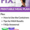 21 Day Fix Meal Plan | How To Use The Containers & Free In 21 Day Fix Template