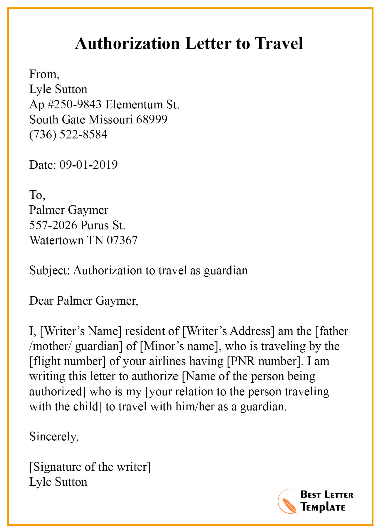 21+ Free Authorization Letter Sample & Example Intended For Certificate Of Authorization Template