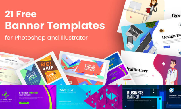 21 Free Banner Templates For Photoshop And Illustrator regarding Adobe Photoshop Banner Templates
