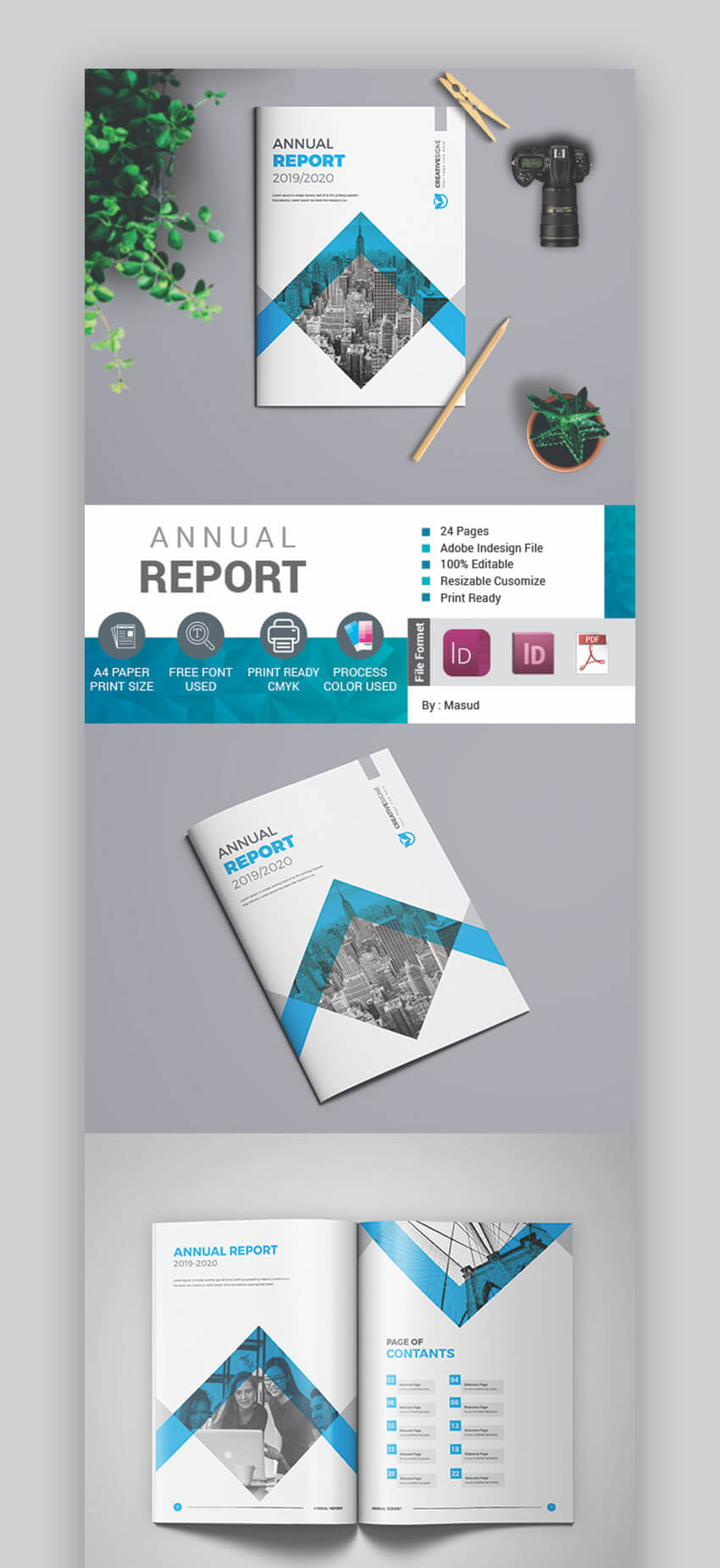 25+ Best Annual Report Templates – With Creative Indesign With Regard To Annual Report Template Word