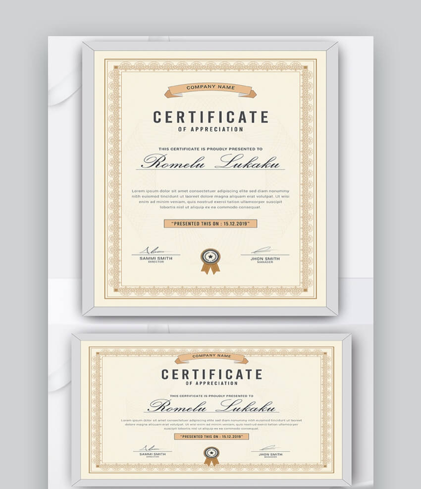25+ Best Powerpoint Certificate Templates (Free Ppt + For Award Certificate Template Powerpoint