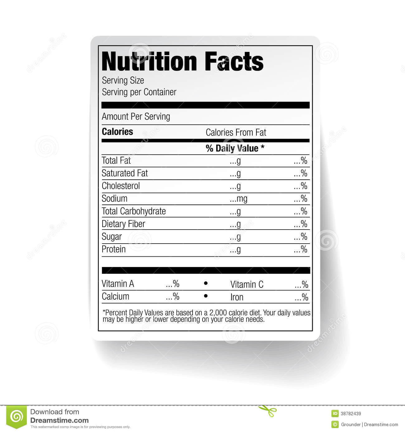 25 Images Of Empty Nutrition Label Template | Vanscapital Pertaining To Blank Food Label Template