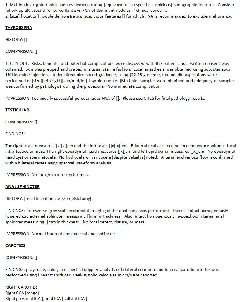 27 Images Of Thyroid Doppler Template | Jackmonster Within Carotid Ultrasound Report Template