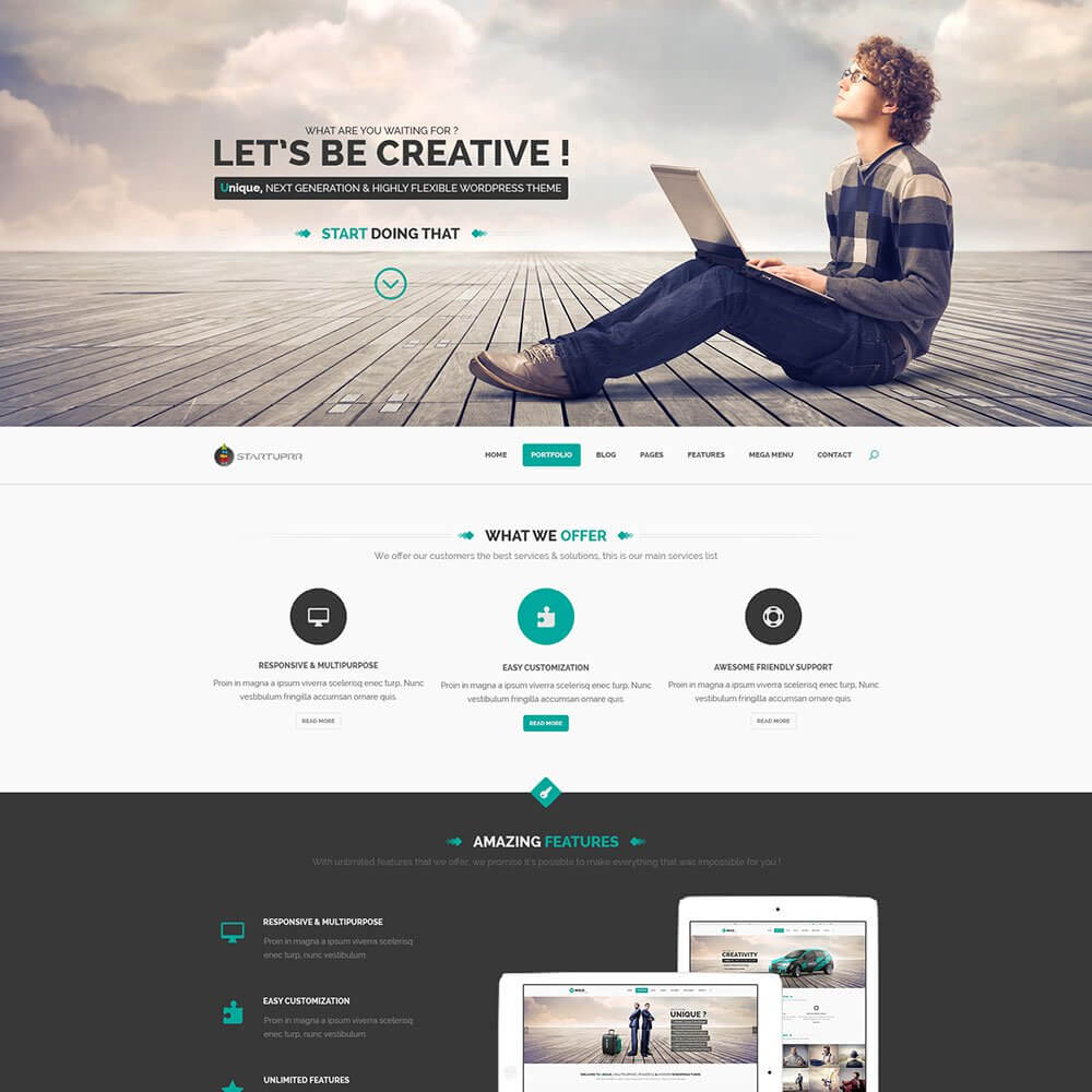 28 Free One Page Psd Web Templates In 2019 – Colorlib With Regard To Business Website Templates Psd Free Download