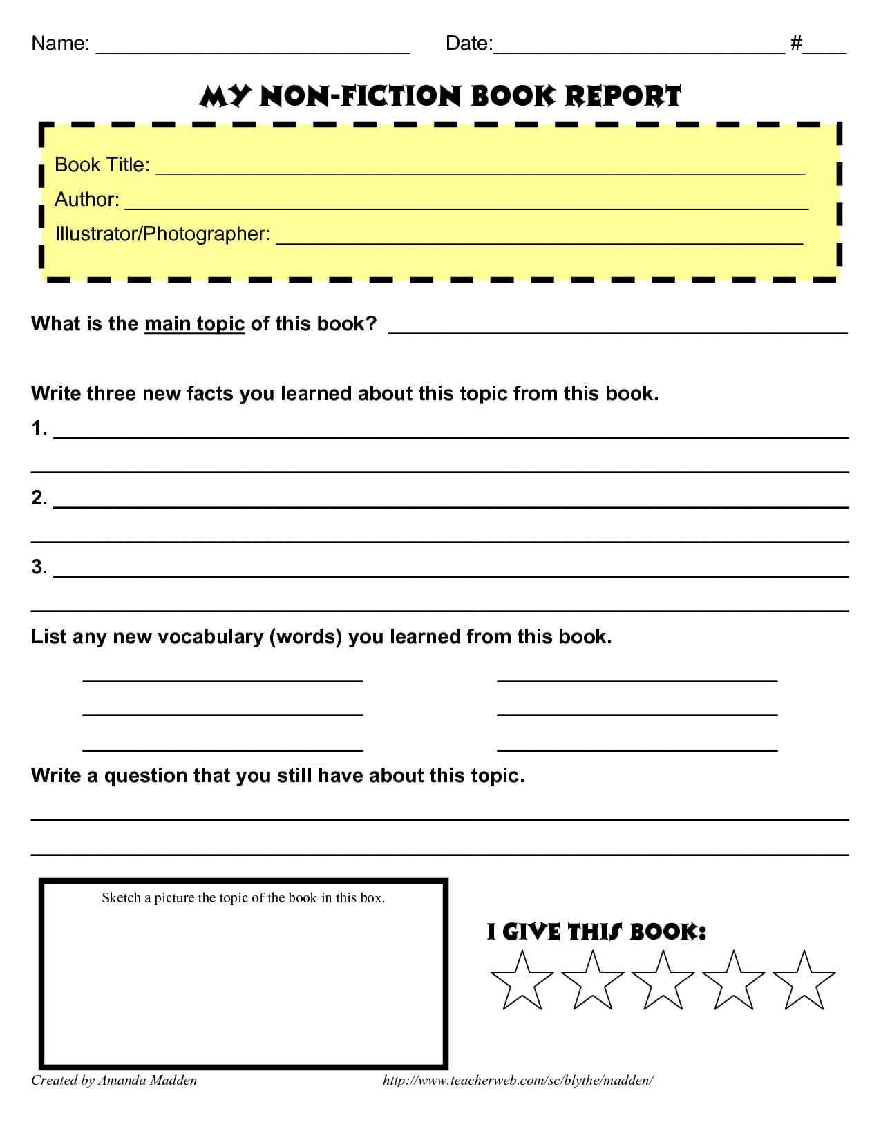 28+ [ Historical Fiction Book Report Form ] | Book Report With Book Report Template Middle School