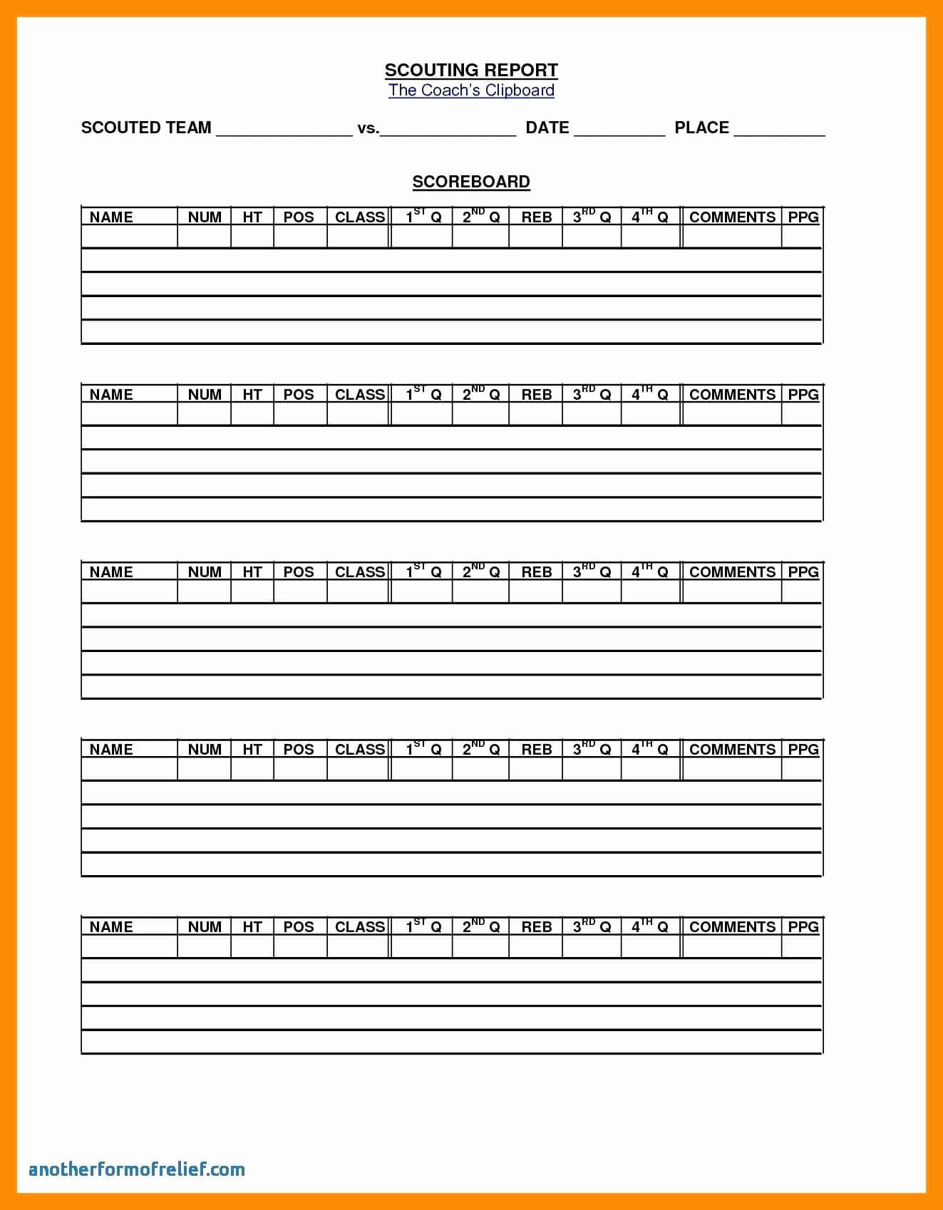 2E6D Basketball Scouting Report Template Sheets In Baseball Scouting Report Template