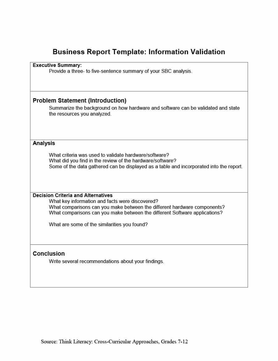 30+ Business Report Templates & Format Examples ᐅ Template Lab Inside Analytical Report Template
