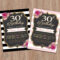 30Th Birthday Invitations : 30Th Birthday Invitations Free In 30Th Birthday Party Invitation Template